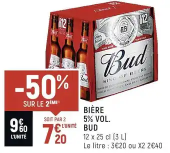 Spar Bud bière 5% vol. offre