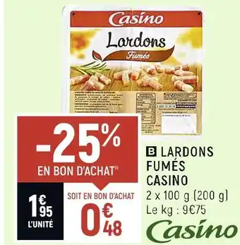 Spar Casino lardons fumés offre