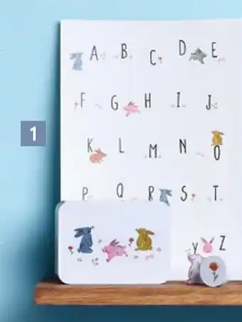 Poster multiplications ou alphabet