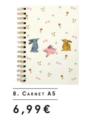 Monoprix Carnet a5 offre