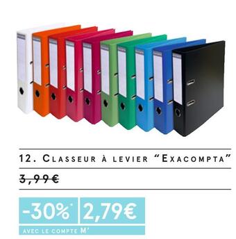 Exacompta classeur à levier