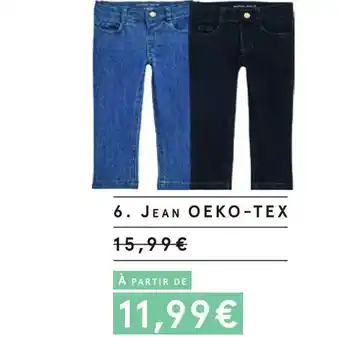 Monoprix Jean certifié oeko-tex offre