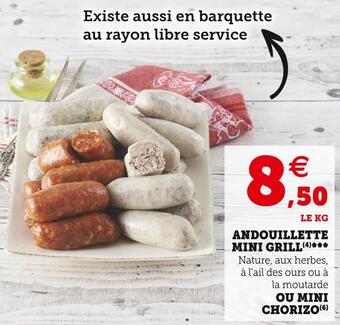 Super U Andouillette mini grill offre