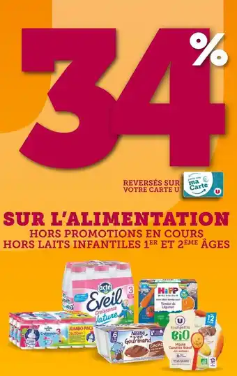 Super U Nestle / candia / u / hipp / lactel bon plan sur l'alimentation nestle, candia, u, hipp, lactel offre