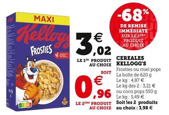 Super U Kellogg's cereales offre