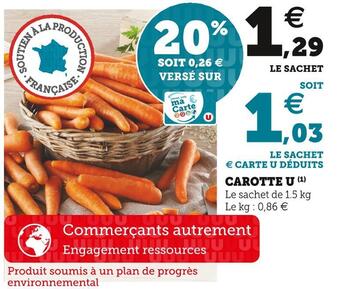 Super U U carotte offre