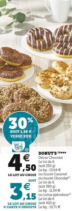 U Express Donut's offre
