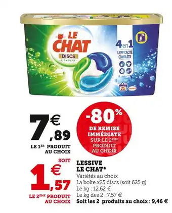 U Express Le chat lessive* offre