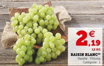 U Express Raisin blanc offre