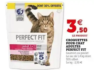 U Express Perfect fit croquettes pour chat adultes offre