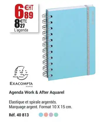 Exacompta agenda work & after aquarel