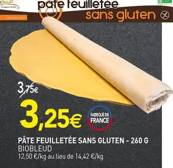naturéO Biobleud pâte feuilletée sans gluten offre