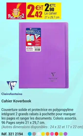 Clairefontaine cahier koverbook