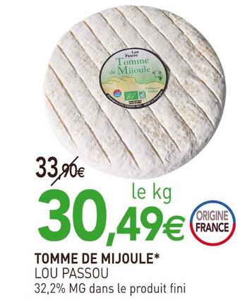 naturéO Lou passou tomme de mijoule offre