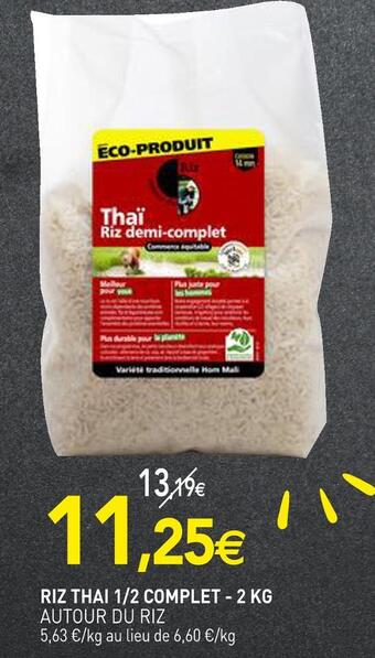 naturéO Autour du riz riz thai 1/2 complet offre