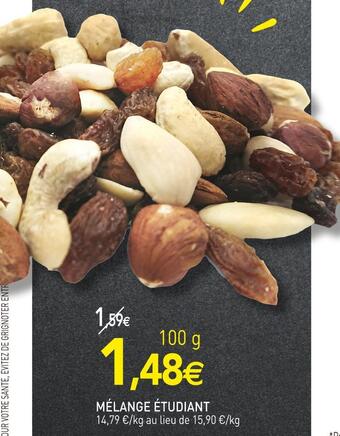 naturéO Mélange étudiant offre