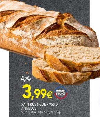 naturéO Angelus pain rustique offre