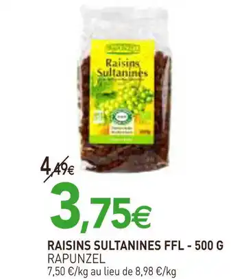 Rapunzel raisins sultanines ffl