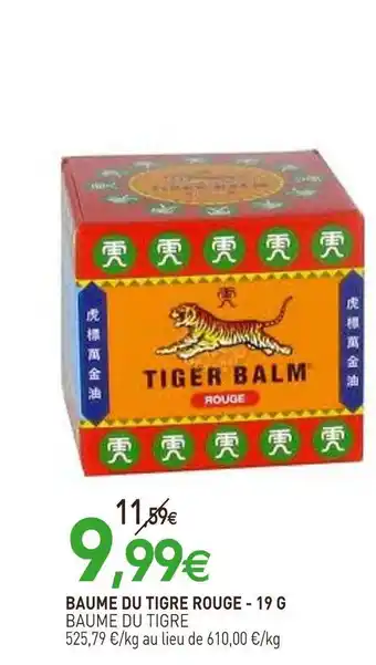 naturéO Baume du tigre baume du tigre rouge offre
