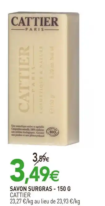 naturéO Cattier savon surgras offre