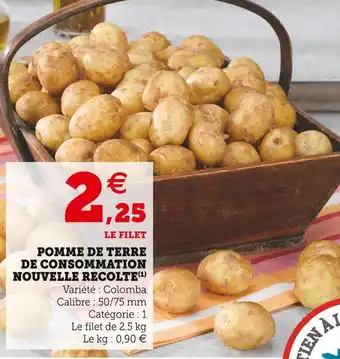 U Express Pomme de terre de consommation nouvelle recolte offre