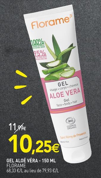 naturéO Florame gel aloé véra offre