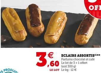 U Express Eclairs assortis offre