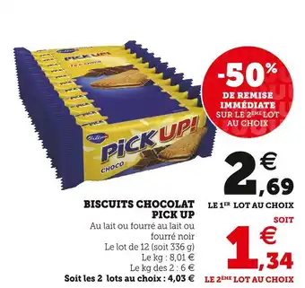 U Express Bahlsen biscuits chocolat pick up offre