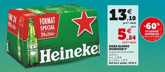 U Express Heineken biere blonde 5° offre