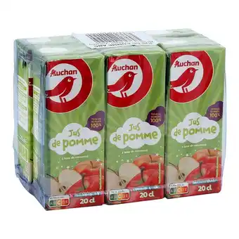 Auchan Briquettes de jus pomme auchan offre