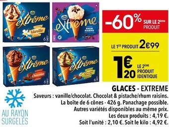 Supeco Extreme glaces offre