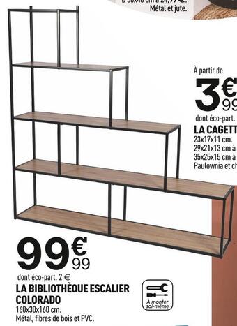 Centrakor La bibliothèque escalier colorado offre