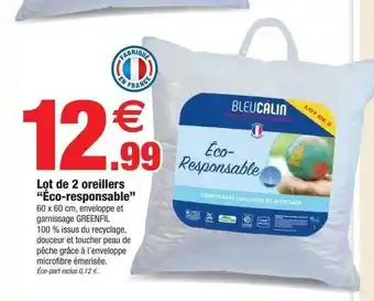 Bazarland Lot de 2 oreillers offre