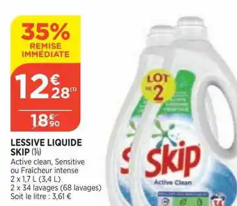 Bi1 Lessive liquide skip offre