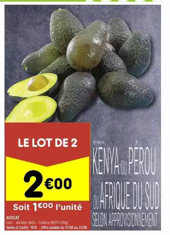 Leader Price Avocat offre