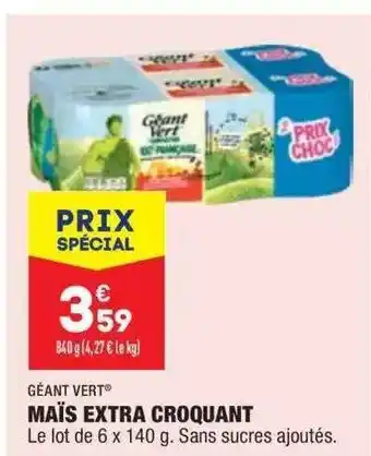 ALDI Maïs extra croquant offre