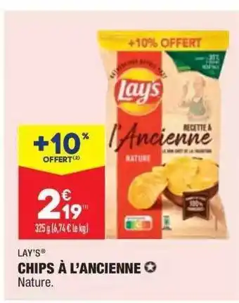 ALDI Chips à l'ancienne lay's offre