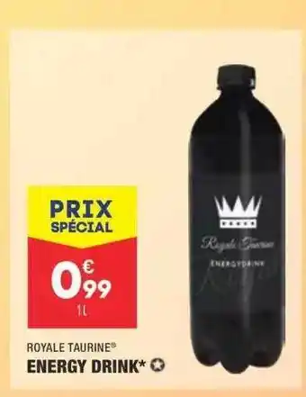 Royale taurine energy drink