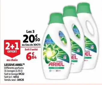 Auchan Supermarché Lessive ariel offre