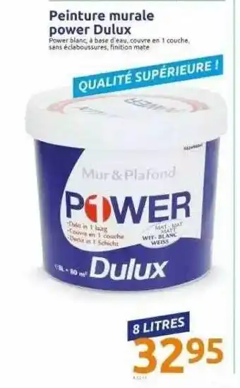 Action Peinture Murale Power Dulux offre