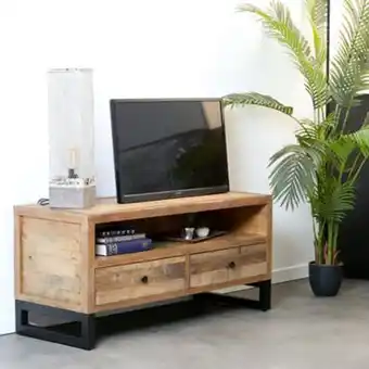 Pier Import Meuble tv bois recyclé 2 tiroirs brisbane offre