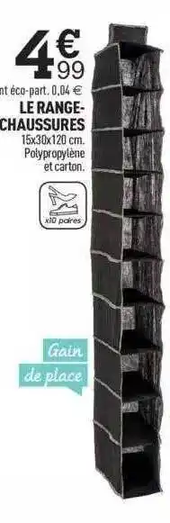 Centrakor Le range chaussures offre