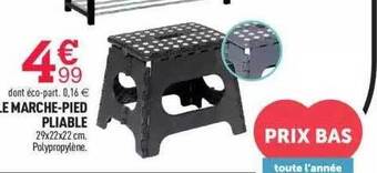 Centrakor Le marche-pied pliable offre