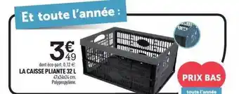 Centrakor La caisse pliante 32l offre
