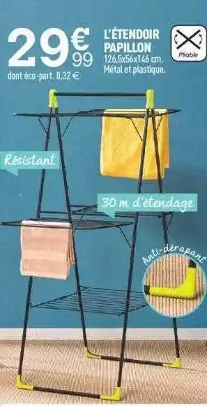 Centrakor L'etendoir papillon offre