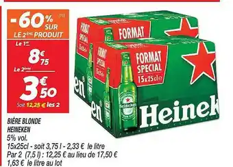 Netto Bière blonde heineken offre