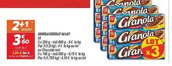 Netto Granola chocolat au lait lu offre