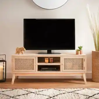 b&m Meuble tv cannage offre