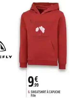 Intersport Sweatshirt à capuche fille offre