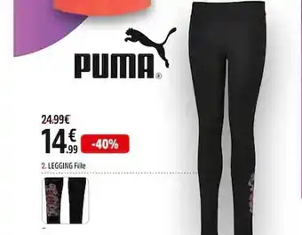 Intersport Legging fille puma offre